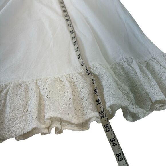 Romeo & Juliet Couture Beach Cotton Crisp Poplin Swim Cover Up, M - Picture 9 of 11